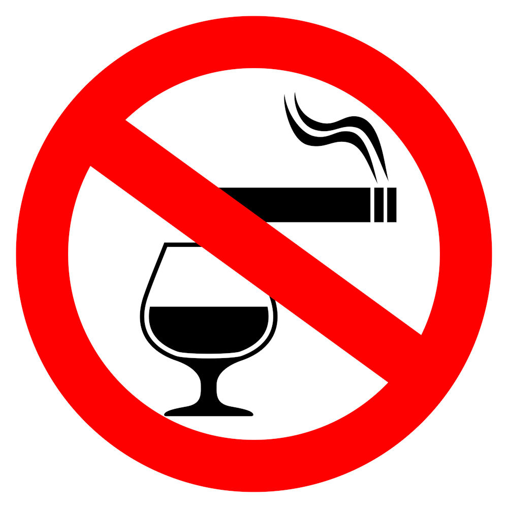 drinking and smoking